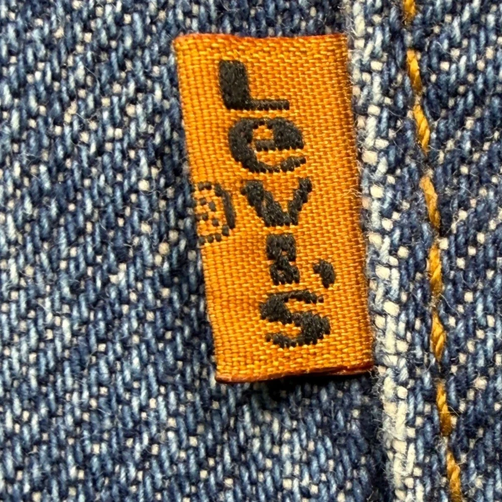 Vintage Levis 505 Jeans Men Tag 38x30‎ Actual 37X31 Blue Orange Tab 1996 NEW